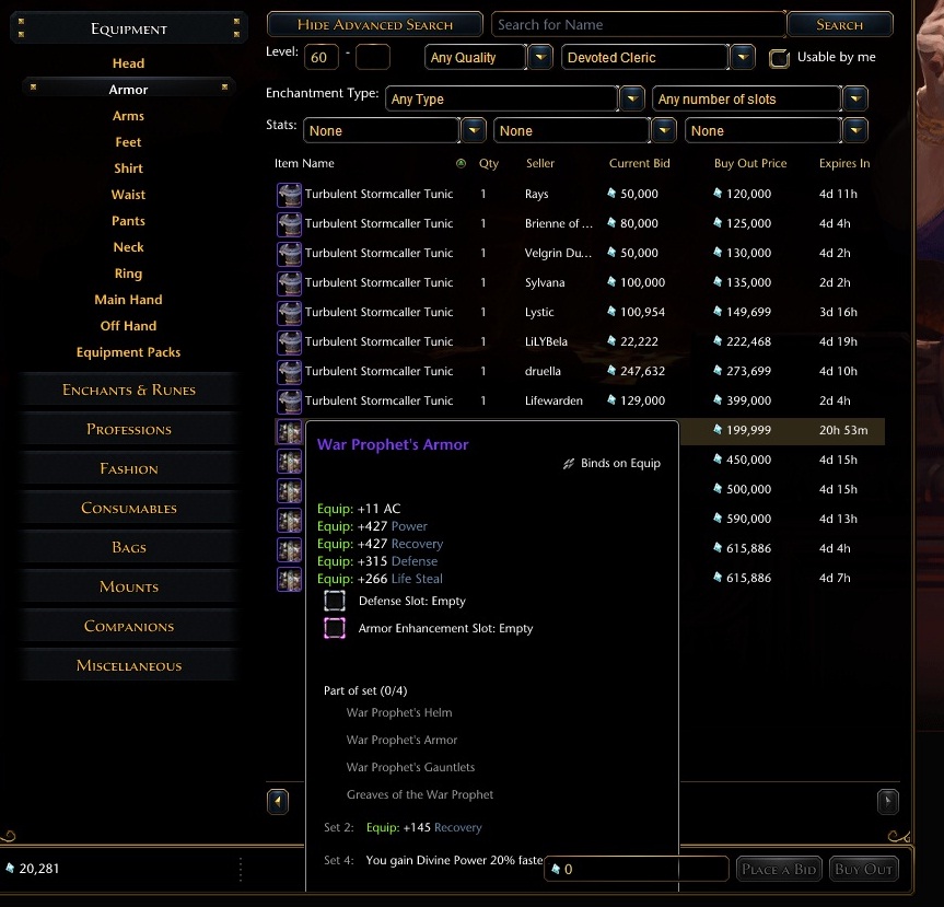 Neverwinter Auction House